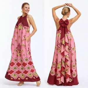 NWT MESTIZA New York Adelina Gown in Flamingo Flourish Sz S